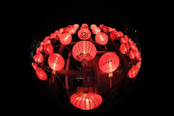 Красные Фонари Китайского Традиционного Фестиваля Сентября 2013 — стоковое фото