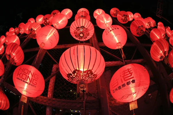 Una Linterna Roja Para Festival Tradicional Chino Sept 2013 — Foto de Stock
