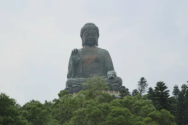 Obří Klášter Buddha Lin Hongkongu Září 2013 — Stock fotografie