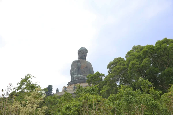 Großer Buddha Lin Kloster Hongkong September 2013 — Stockfoto