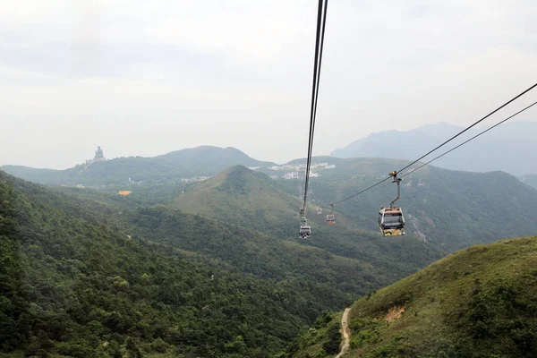 2013 Ngong Ping 360 Aircable Cars Sky Tram Sept 2013 — 스톡 사진