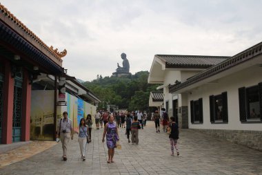 Ngong Ping Köyü, Lantau Adası, Hong Kong 28 Eylül 2013