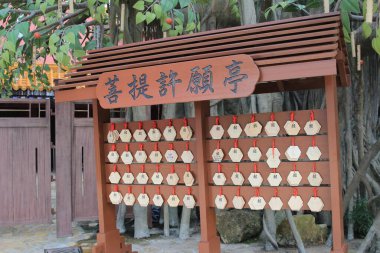Dilek ağacı ngong ping villeage, lantau adası 28 Eylül 2013