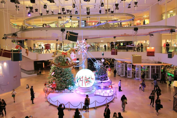 Kerstverlichting Het Winkelcentrum Hong Kong Nov 2013 — Stockfoto