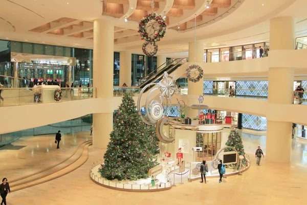 2013年11月25日香港商场圣诞灯饰 — 图库照片
