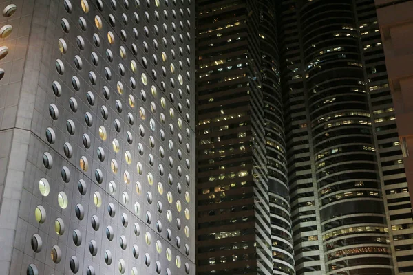 Nov 2013 Torre Rascacielos Hong Kong Altura Noche — Foto de Stock