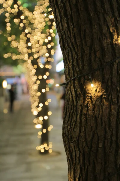 Nov 2013 Christmas Lighting Walkway Hong Kong — Stock Photo, Image