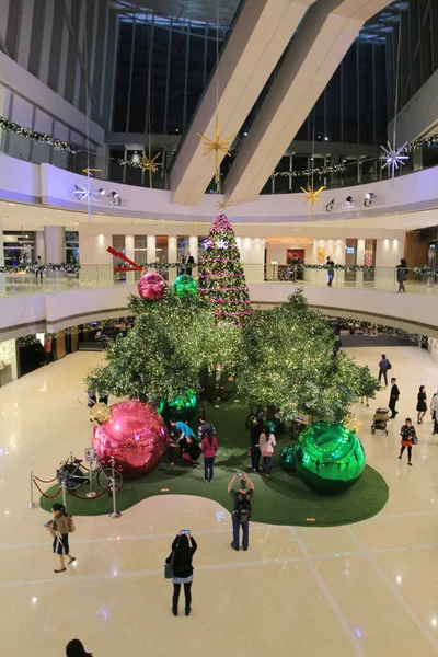 stock image the Christmas Lighting at shopping mall hong kong 25 Nov 2013