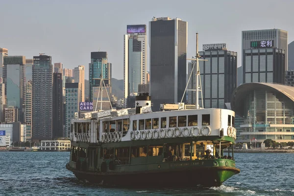 March 2023 Star Ferry Crossing Victoria Harbour — Stock Photo, Image