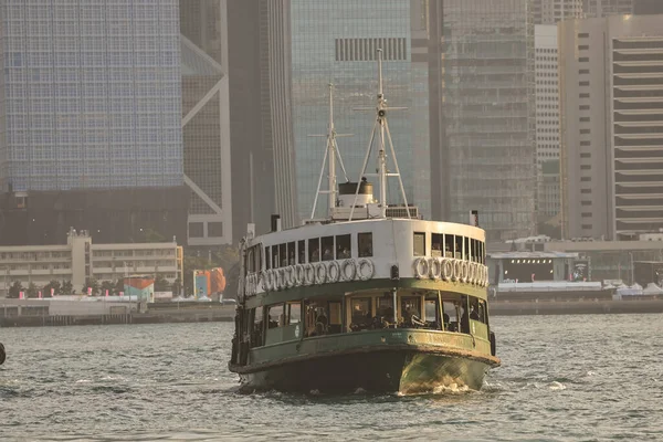 March 2023 Star Ferry Crossing Victoria Harbour — Stock Photo, Image
