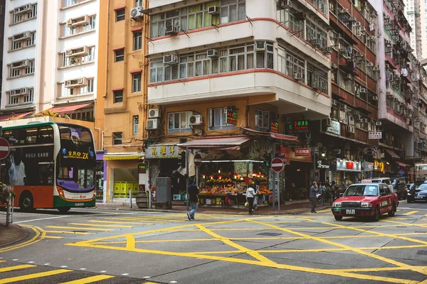 stock image The street scape of Fortress Hill, Hong Kong, March 8 2023