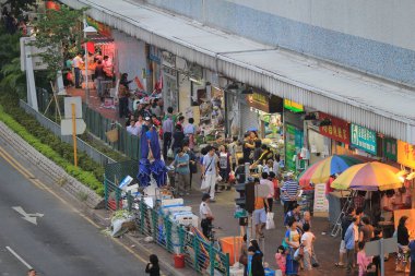 26 Ekim 2013 Tko, Hong Kong 'daki sulu market.