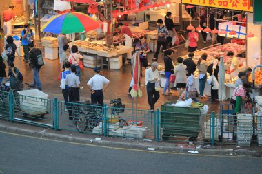 26 Ekim 2013 Tko, Hong Kong 'daki sulu market.