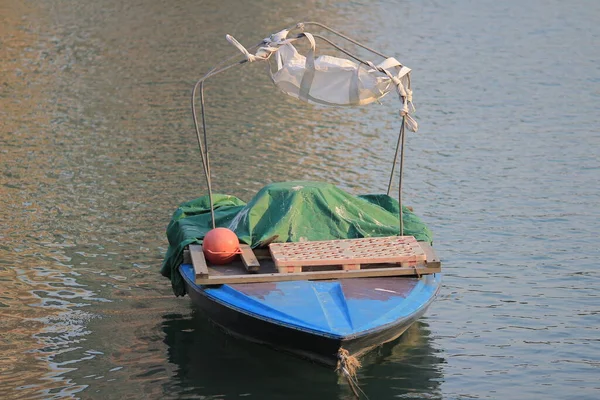 2013 Ottobre Una Vecchia Barca Pesca Ormeggio Hong Kong — Foto Stock