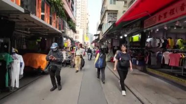 8 Mart 2023, Hong Kong, Marble Rd sokak manzarası.