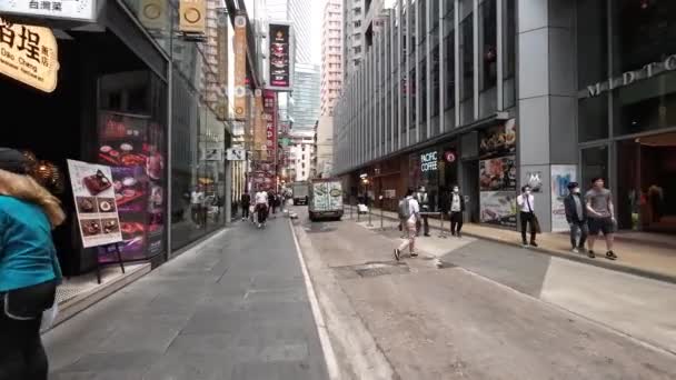 Улица Тан Лун Гонконг Марта 2023 Года — стоковое видео