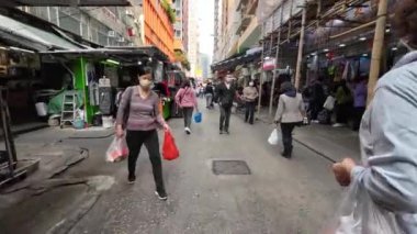 8 Mart 2023, Hong Kong, Marble Rd sokak manzarası.