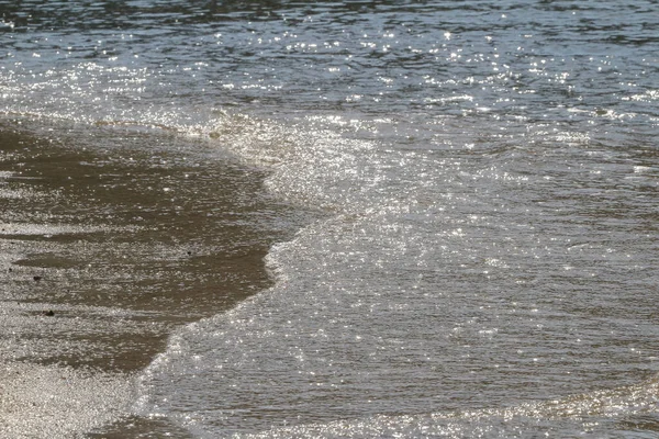Абстрактний Пісок Пляжу Яка Хвиля Фону — стокове фото