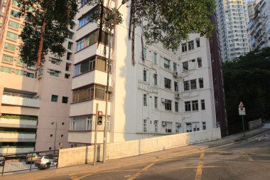 Apartman blokları, Hong Kong yerleşim alanı 16 Ekim 2013