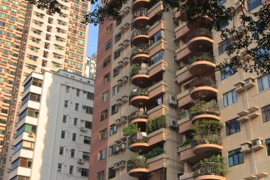 Apartman blokları, Hong Kong yerleşim alanı 16 Ekim 2013