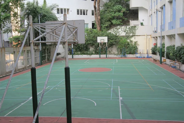 Basketbalvelden Het Schoolplein — Stockfoto