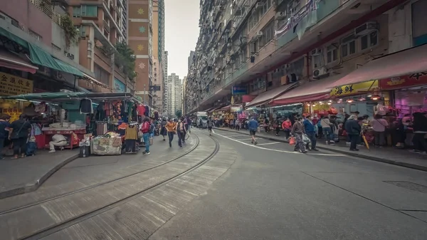 Gatubilden Chun Yeung Street Hongkong Mars 2023 — Stockfoto