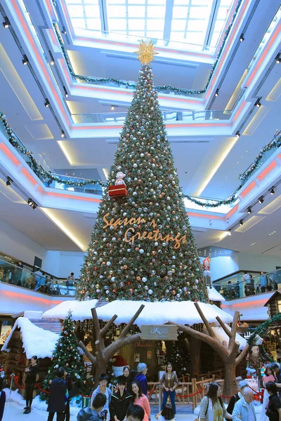 Nov 2013 Φεστιβάλ Περπατήστε Χριστουγεννιάτικο Δέντρο Διακόσμηση Hong Kong — Φωτογραφία Αρχείου