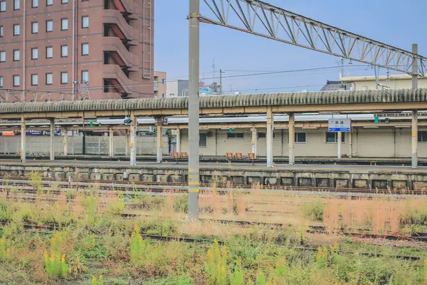 Τοπίο Του Σταθμού Shinuozu Στο Toyama Ιαπωνία Oct 2013 — Φωτογραφία Αρχείου