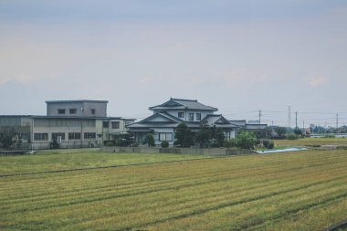 Toyama kırsalının tren manzarası, 30 Ekim 2013