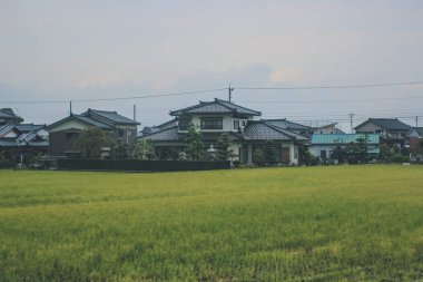 Toyama kırsalının tren manzarası, 30 Ekim 2013