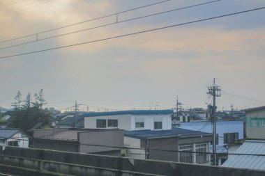 Toyama kırsalının tren manzarası, 30 Ekim 2013