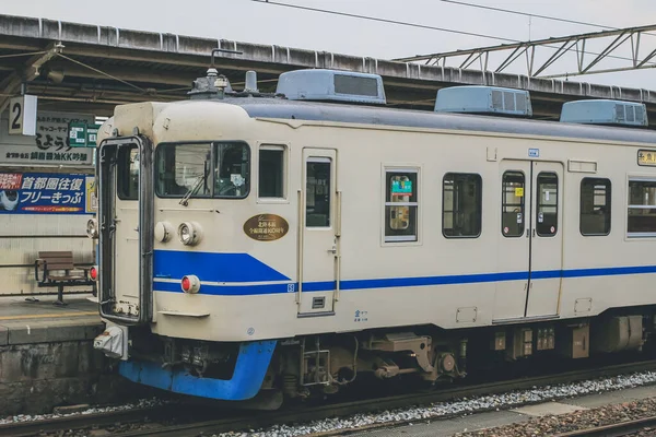 Het Landschap Van Shinuozu Station Bij Toyama Japan Okt 2013 — Stockfoto