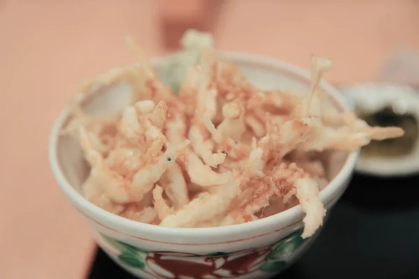 Japanese Food Bowl Fried Shrimp — Stock Photo, Image
