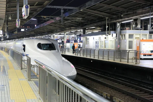 Treno Bullet Binario Della Stazione Giappone Ott 2013 — Foto Stock