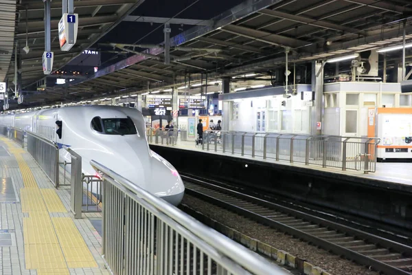 Treno Bullet Binario Della Stazione Giappone Ott 2013 — Foto Stock