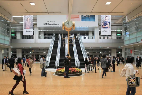 stock image the Travelers at Nagoya Station, at night japan, 29 Oct 2013