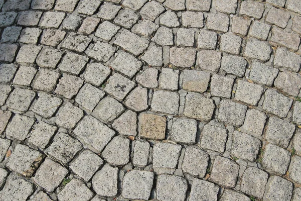 Eine Graue Straßenoberfläche Aus Altem Stein Nahtlose Textur — Stockfoto