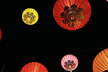 Victoria Park, ay festivali için Çin fenerleri, 16 Eylül 2013