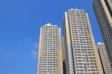 Apartman blokları, Hong Kong yerleşim alanı 20 Eylül 2013