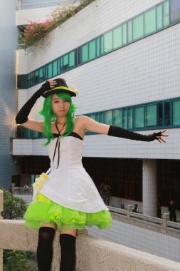 Kostüm Etkinliği 'nde, anime kostümlü profesyonel oyuncu 5 Ekim 2013