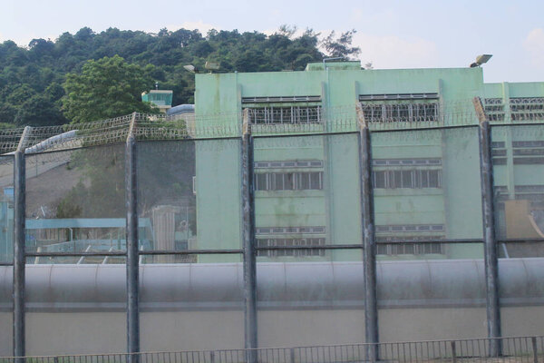 .Prison or jail is a building with iron fences 20 Sept 2013