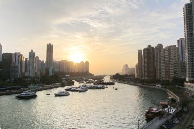 Aberdeen Tayfun Sığınakları ve Ap Lei Chau, Hong Kong 13 Ekim 2013