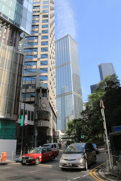 Het Kantoorgebouw Buitenkant Hong Kong Oct 2013 — Stockfoto