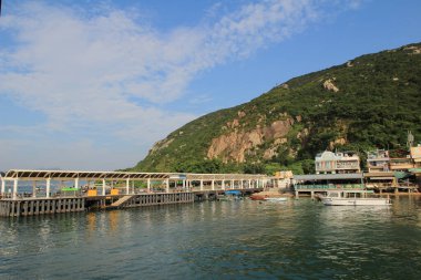 Geleneksel bir Pichic Bay Hong Kong balık köyü. 13 Ekim 2013