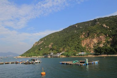 Geleneksel bir Pichic Bay Hong Kong balık köyü. 13 Ekim 2013