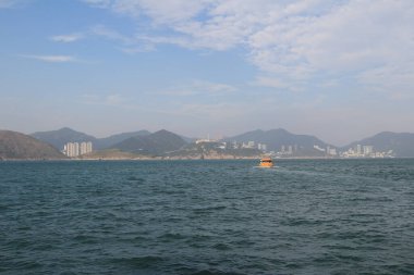 13 Ekim 2013 Doğu Lamma Kanalı, Hong Kong manzarası