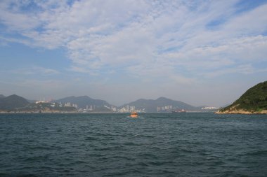 13 Ekim 2013 Doğu Lamma Kanalı, Hong Kong manzarası