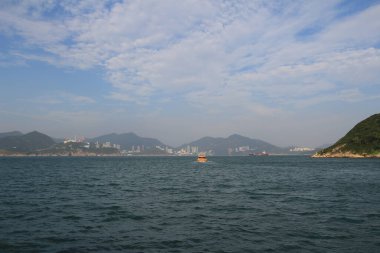 13 Ekim 2013 Doğu Lamma Kanalı, Hong Kong manzarası