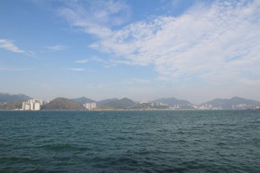 13 Ekim 2013 Doğu Lamma Kanalı, Hong Kong manzarası