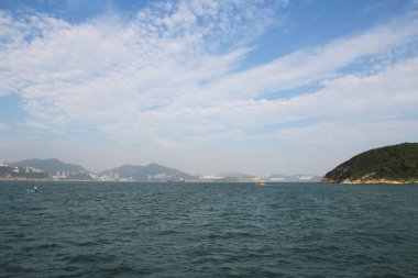 13 Ekim 2013 Doğu Lamma Kanalı, Hong Kong manzarası